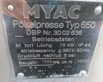 Prasa do utwardzania Myac 650 #8